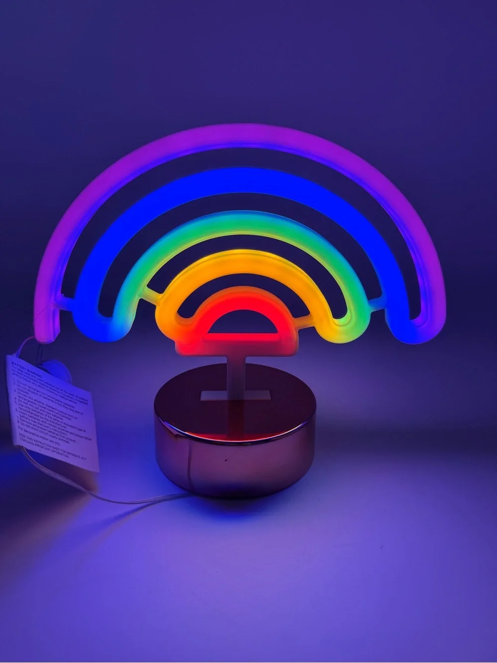 True Living Light Up Colorful Rainbow Table Top Décor / Lamp